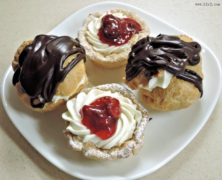 香甜的泡芙图片