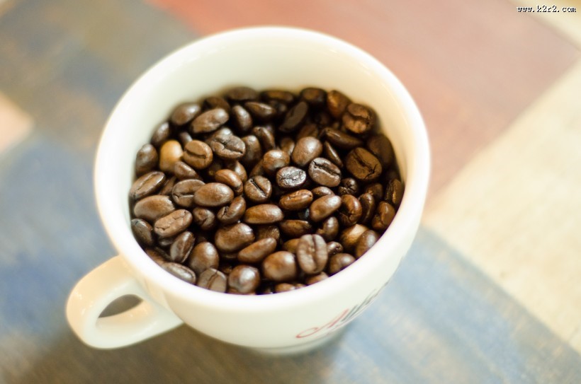 杯中的咖啡豆图片大全