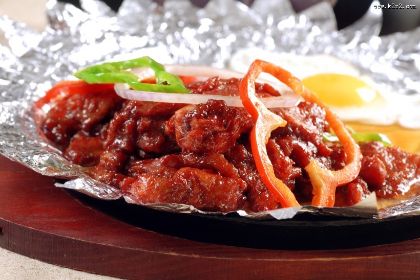 美味好吃的铁板牛柳图片