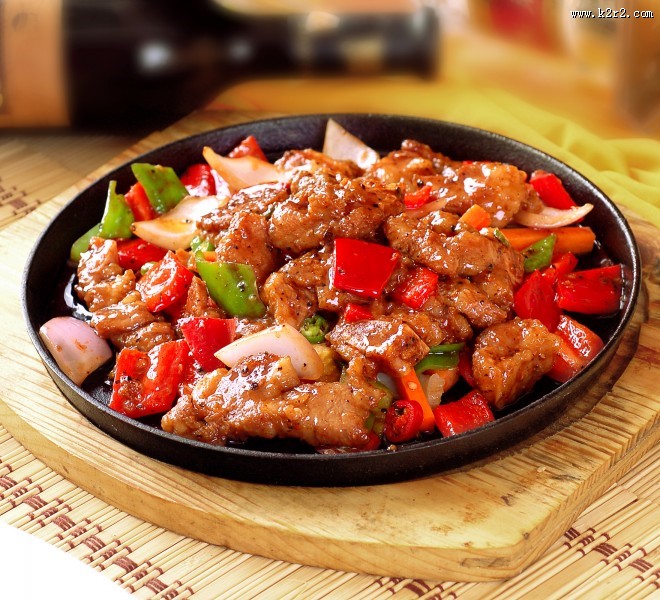 美味好吃的铁板牛柳图片