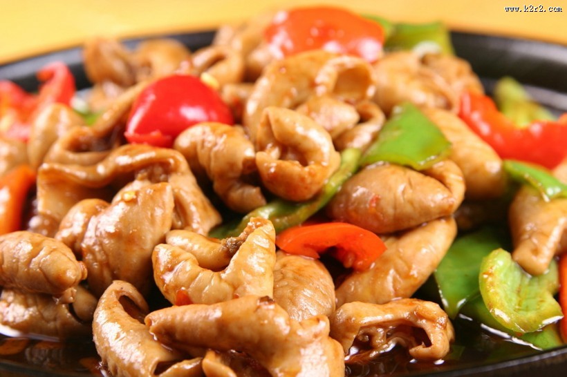 美味馋人的干锅肥肠图片大全