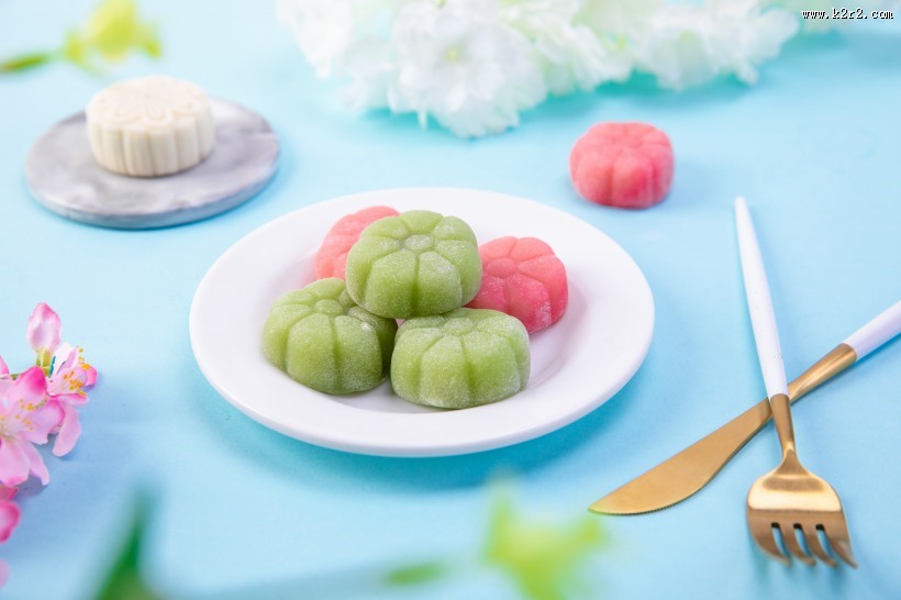 美味好吃的冰皮月饼图片