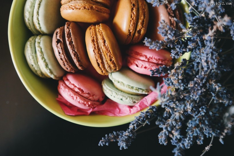 美味的马卡龙面包图片