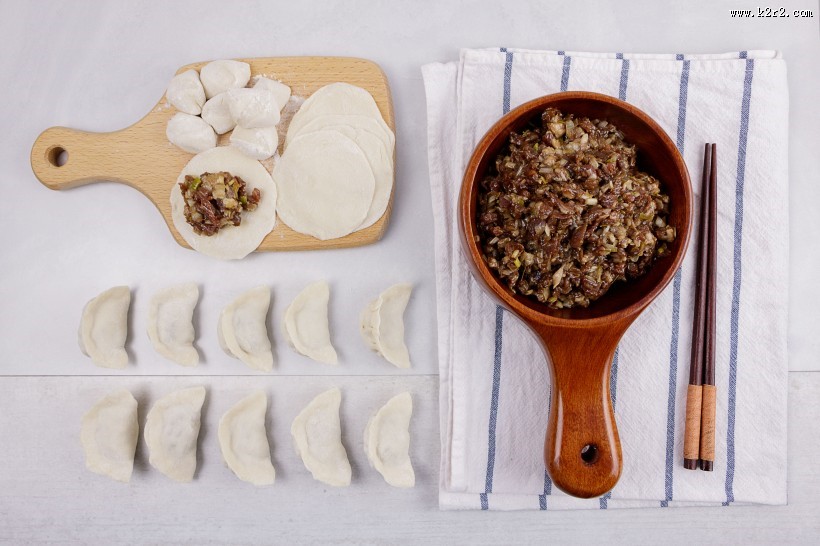 美味饺子制作过程图片