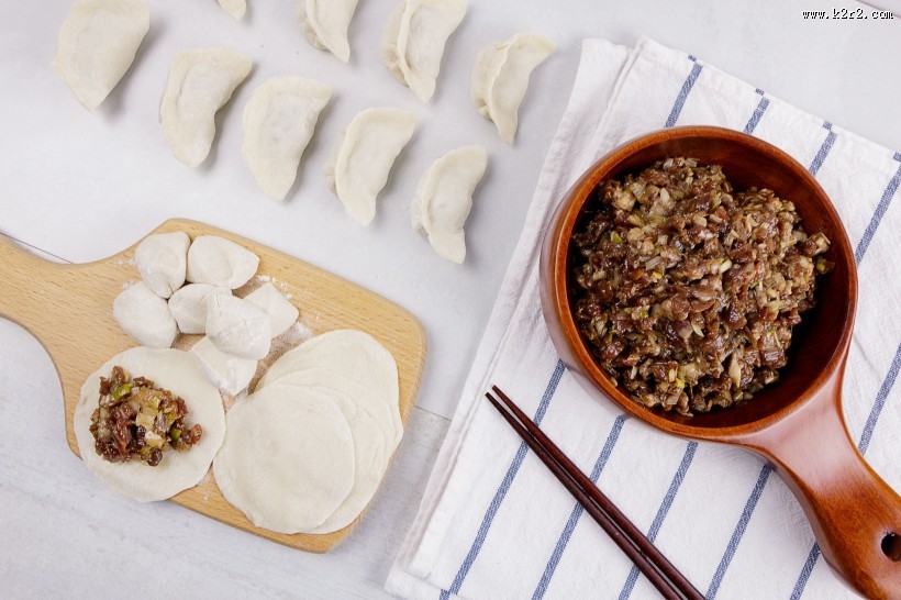美味饺子制作过程图片