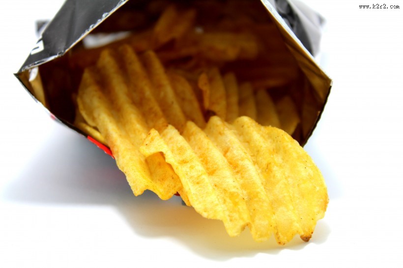 酥脆的薯片图片