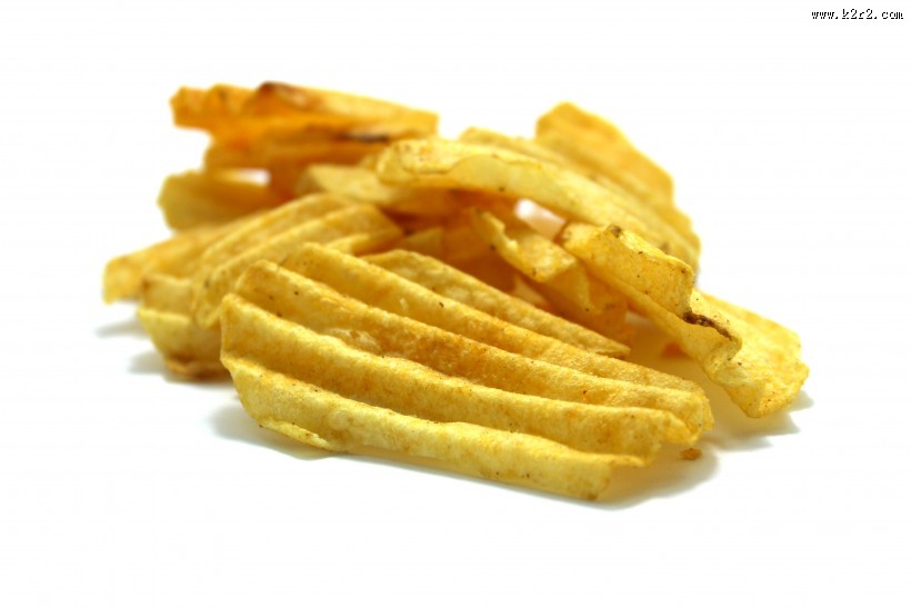 酥脆的薯片图片