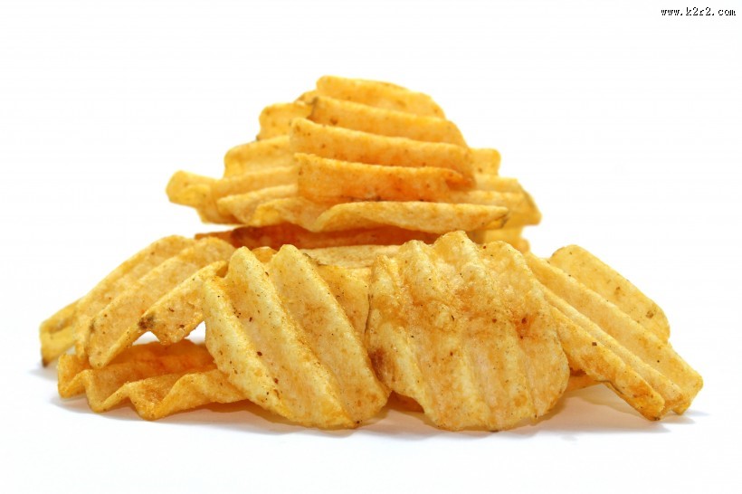 酥脆的薯片图片