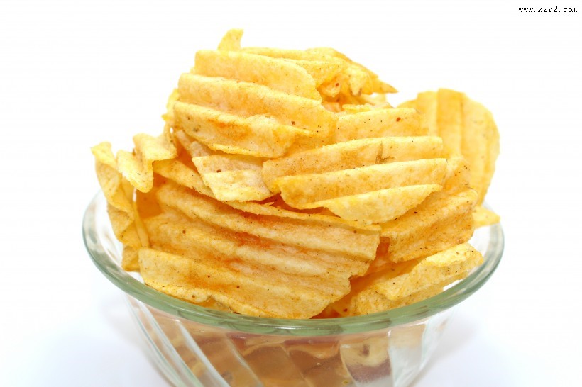 酥脆的薯片图片