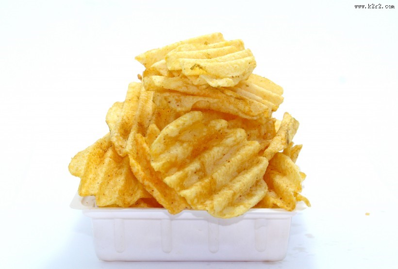 酥脆的薯片图片