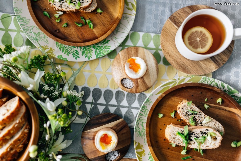 丰盛美味的早餐图片大全