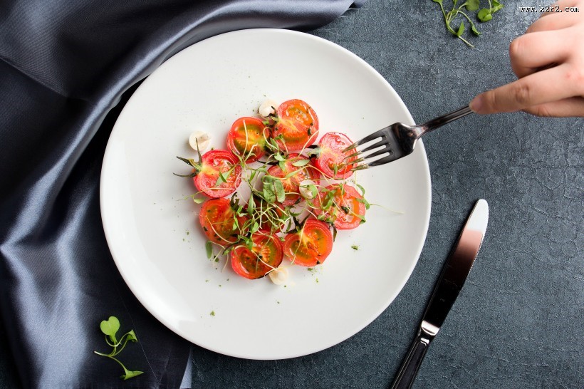 切片的西红柿图片
