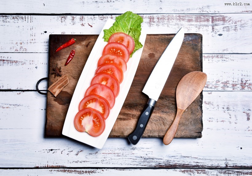 切片的西红柿图片