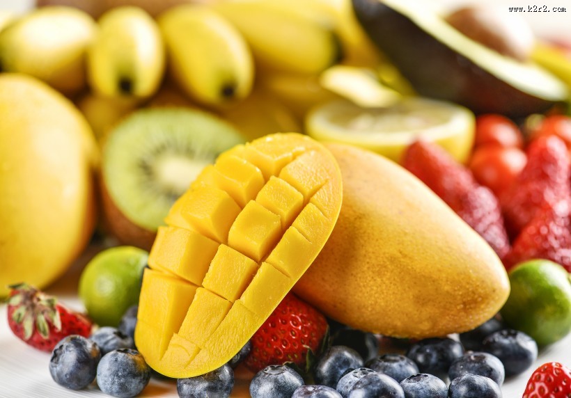 黄色的清香有营养芒果图片大全