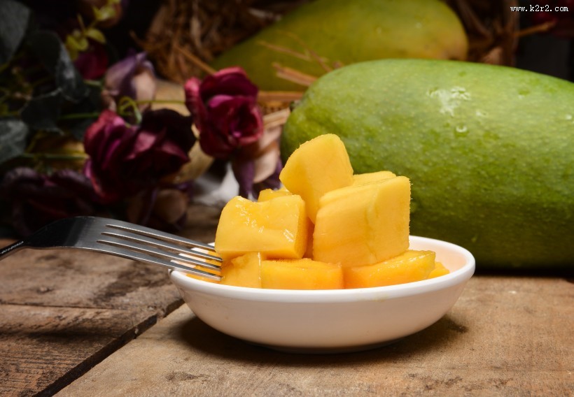 黄色的清香有营养芒果图片大全