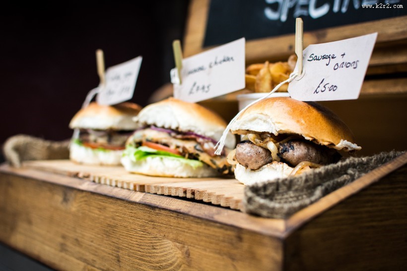 美味诱人的三明治图片