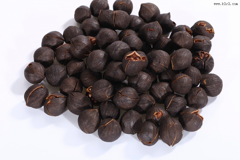 黑色核桃干果图片大全