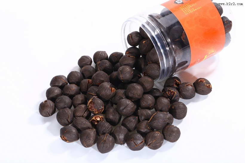 黑色核桃干果图片大全