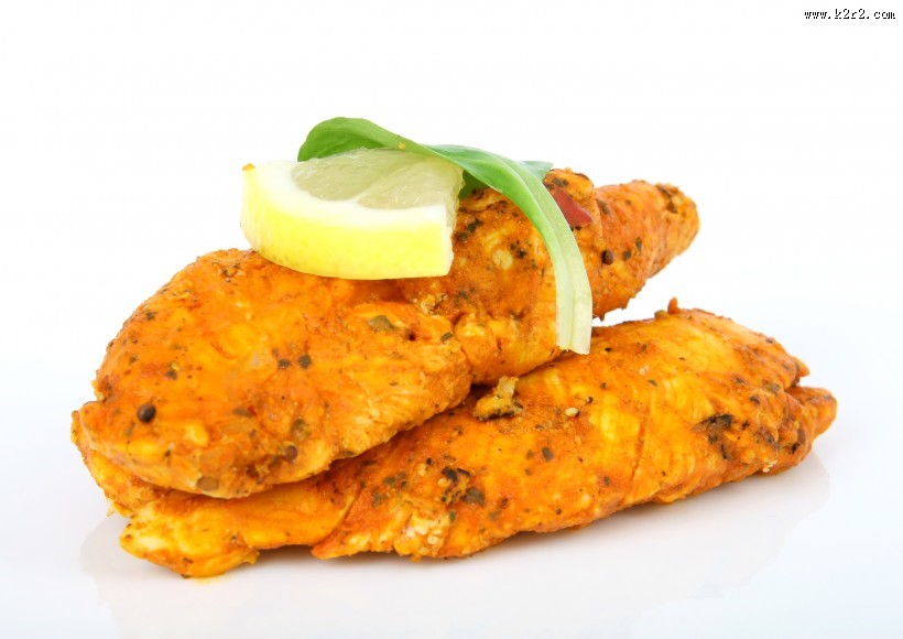 美味好吃的油炸香辣鸡肉图片