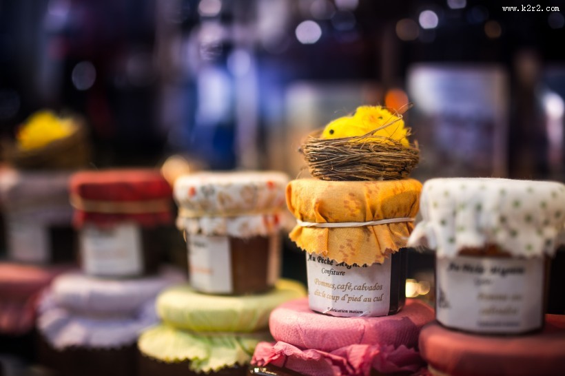 装在瓶子里的美味果酱图片大全