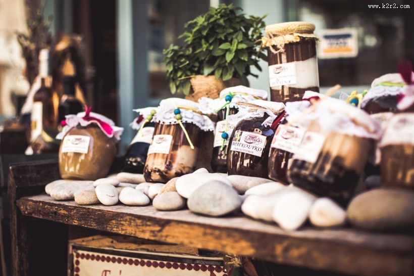 装在瓶子里的美味果酱图片大全