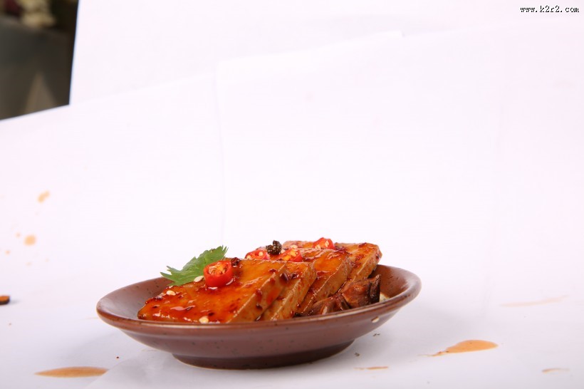 好吃的家常香辣豆腐干图片