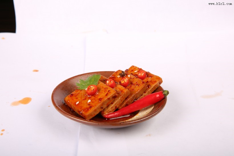 好吃的家常香辣豆腐干图片