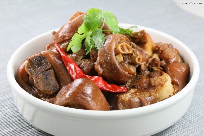 美味香香的猪蹄图片