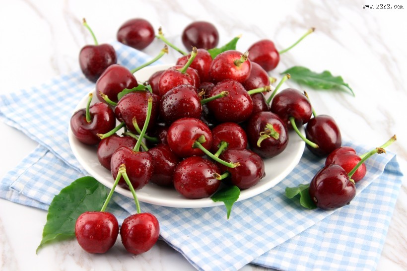 酸甜可口的红色车厘子图片大全