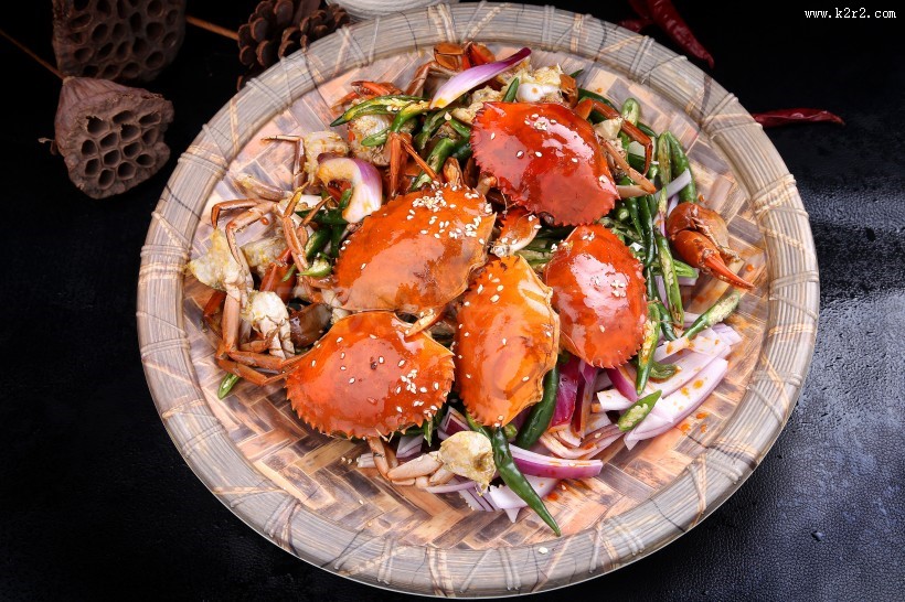 鲜香好吃的麻辣螃蟹图片