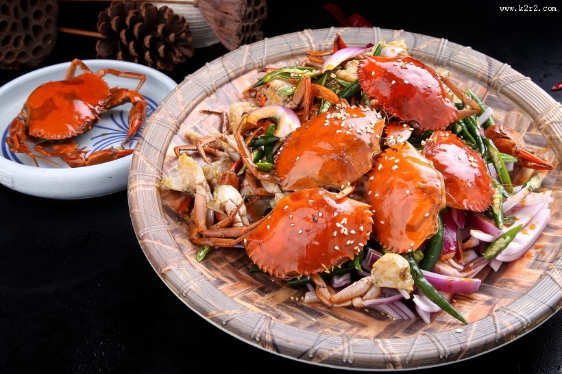 鲜香好吃的麻辣螃蟹图片