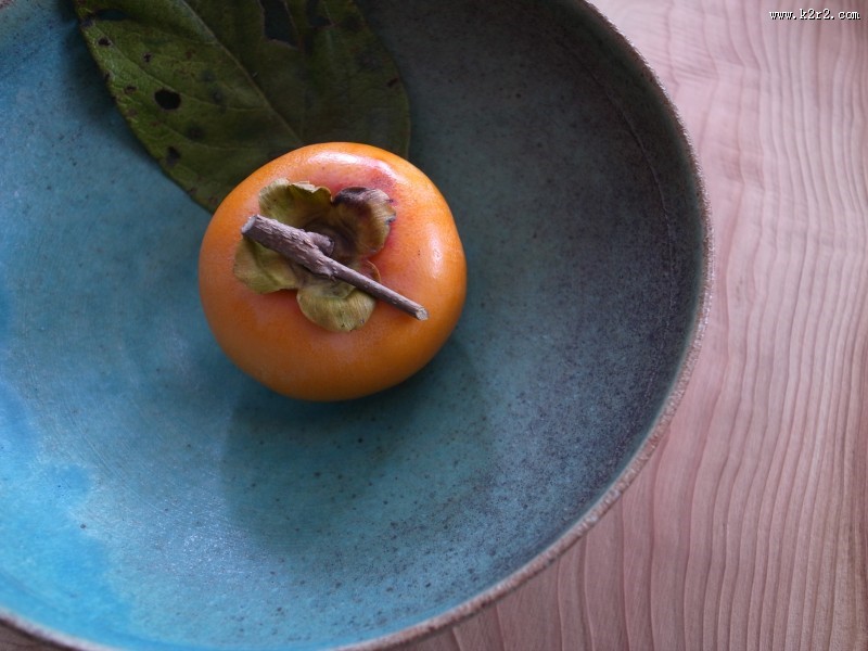 成熟的柿子图片