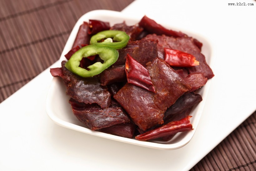 美味营养的鹿肉肉脯图片