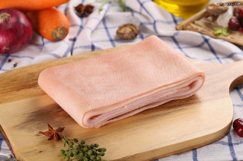 满满胶原蛋白的猪皮图片