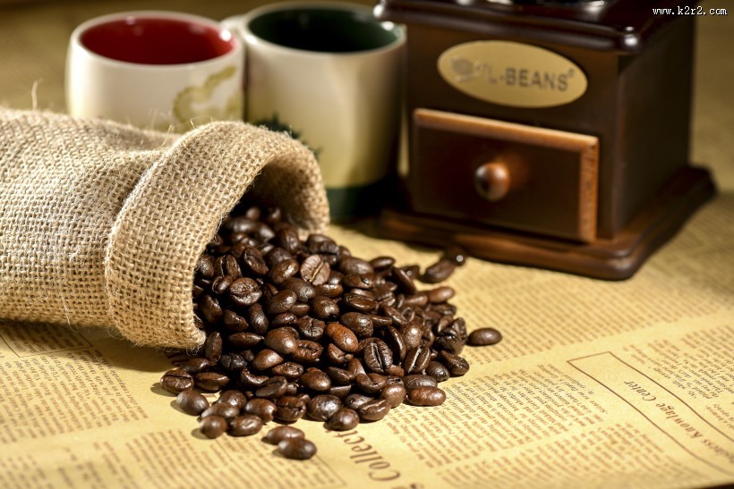 醇香的咖啡豆图片大全