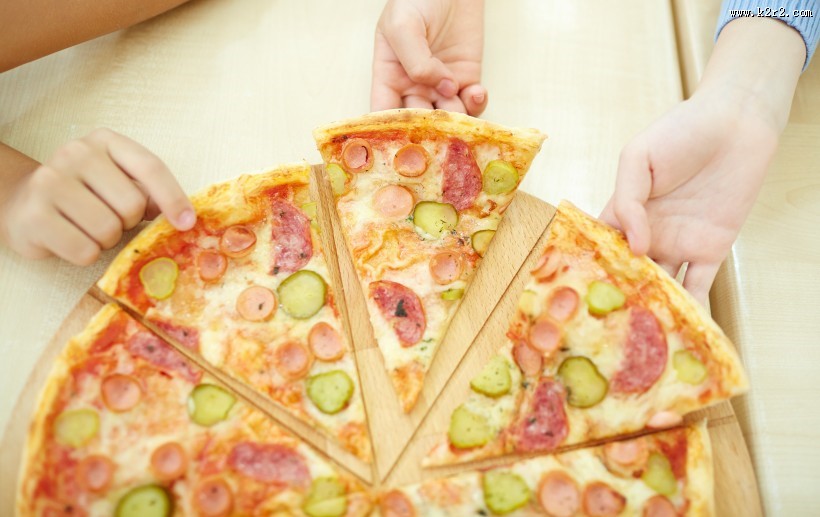 好吃披萨图片
