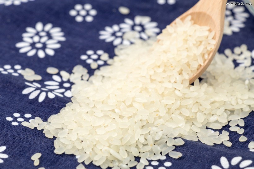 白色的大米图片