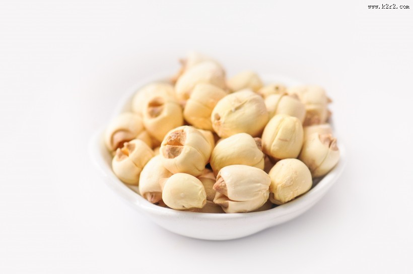 白色的莲子图片