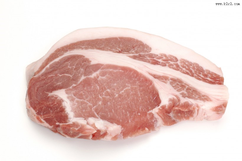 切开的新鲜猪肉图片