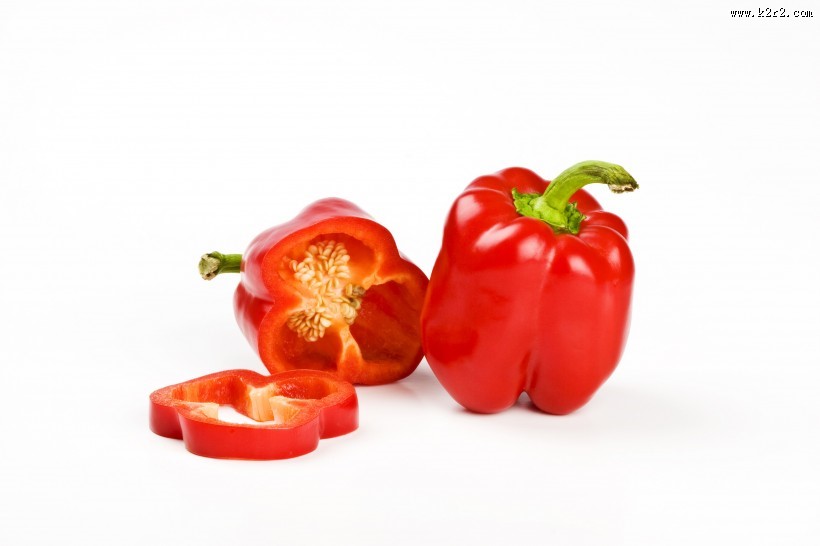切开的辣椒图片