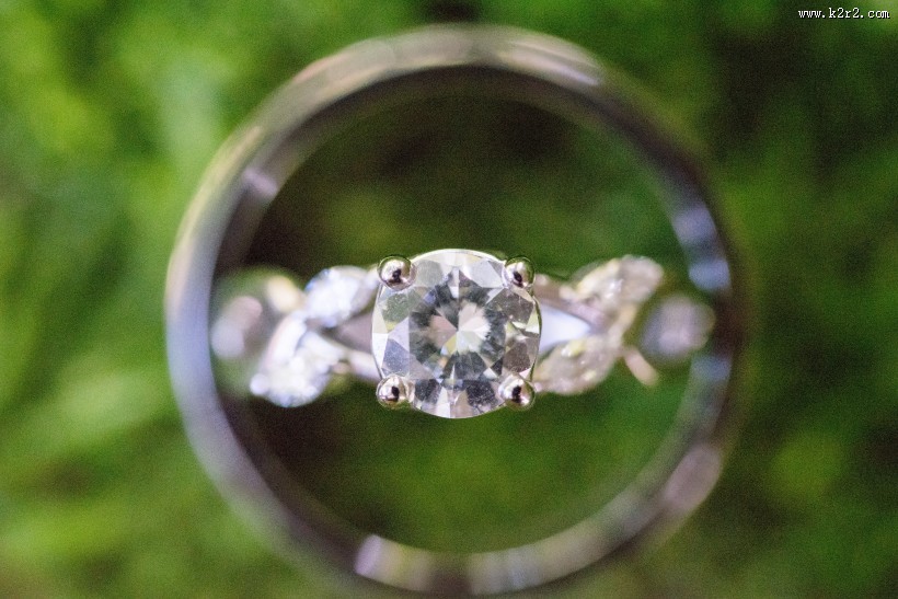 唯美的婚戒图片