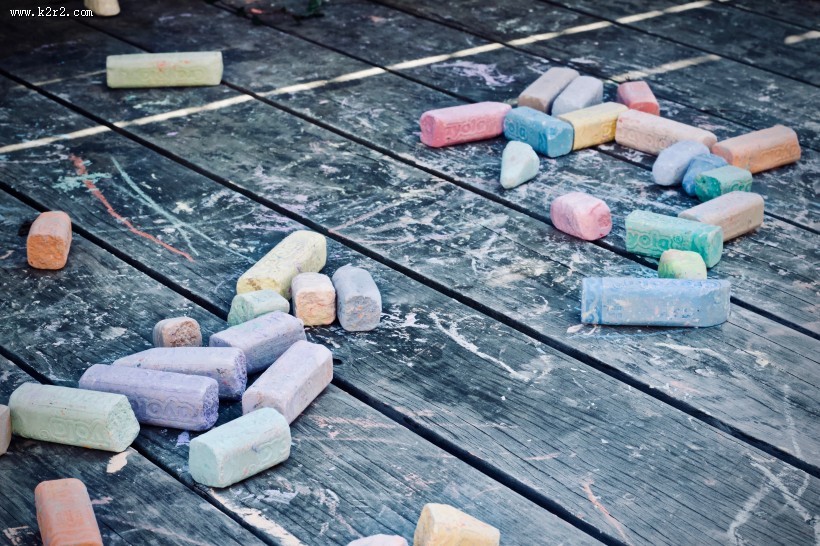 彩色的粉笔图片大全