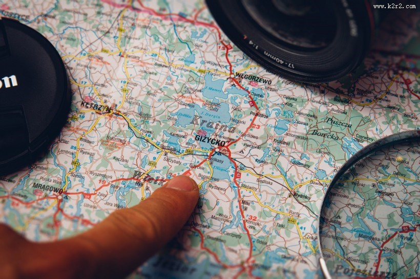 纸质的地图图片