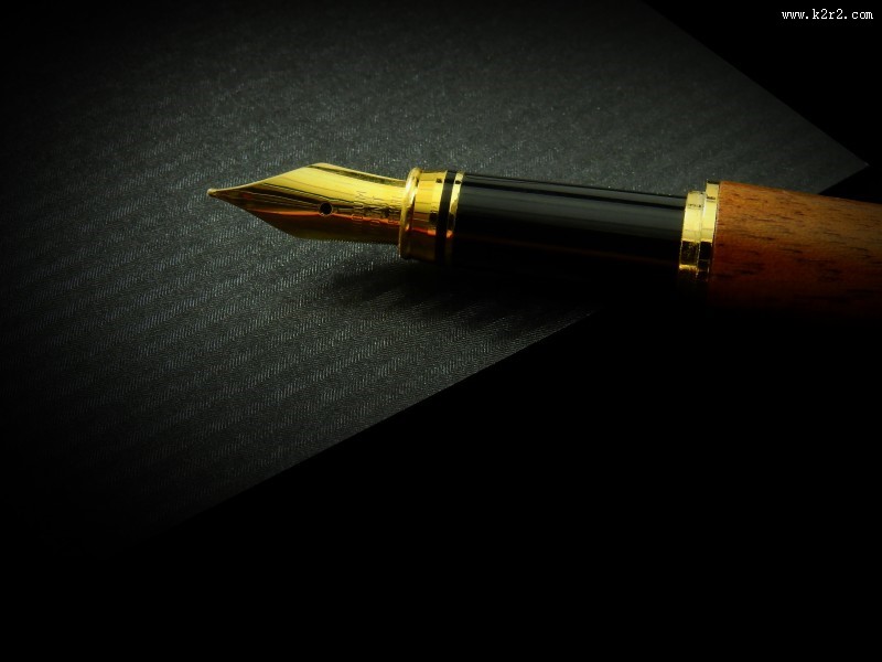 钢笔笔头特写图片