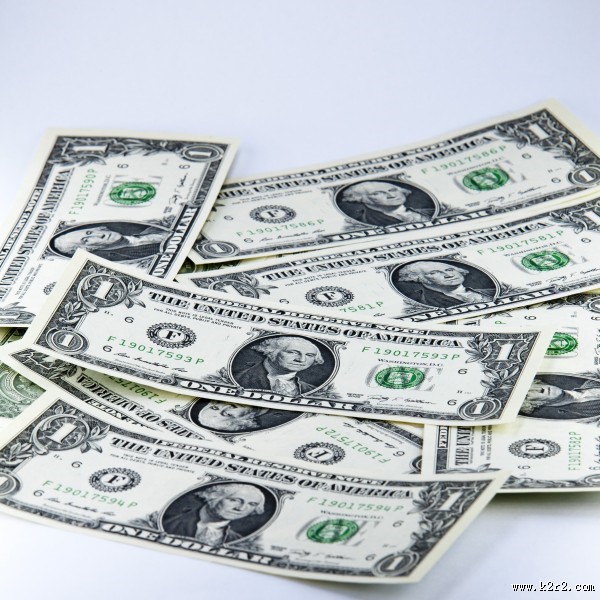 美元纸币特写图片