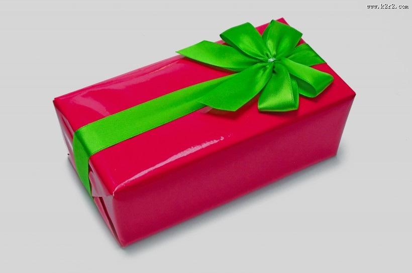 红色生日包装盒图片