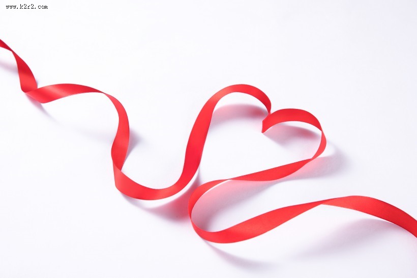 爱心绸带图片