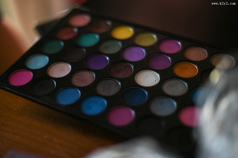 多彩的粉饼图片大全