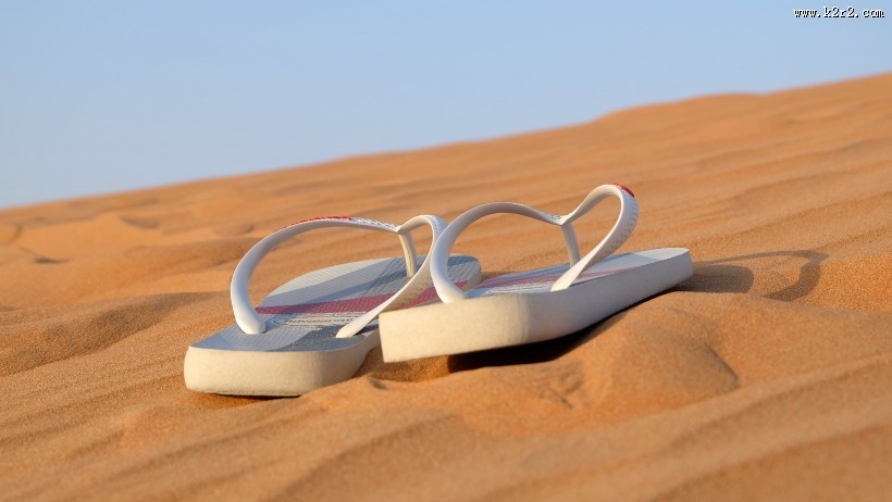 夏季休闲人字拖图片