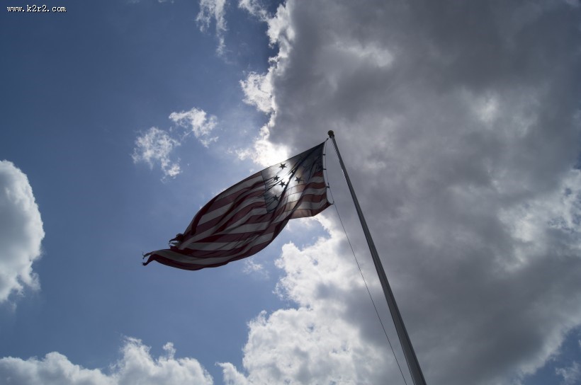 随风飘扬的美国国旗图片大全